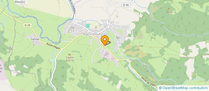 localisation de l'entreprise MADAME ANNIE VIALA  AGEN-D'AVEYRON