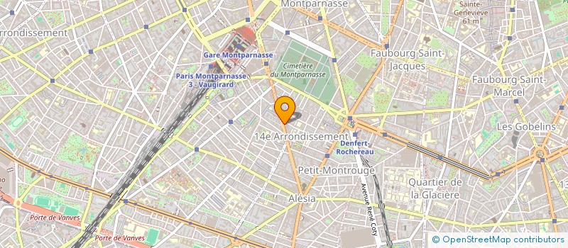 localisation de l'entreprise MADAME ANNIE VILLARD à PARIS