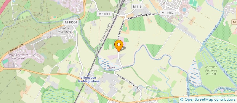 localisation de l'entreprise MADAME ANNIE WYPYCHOWSKI à LATTES