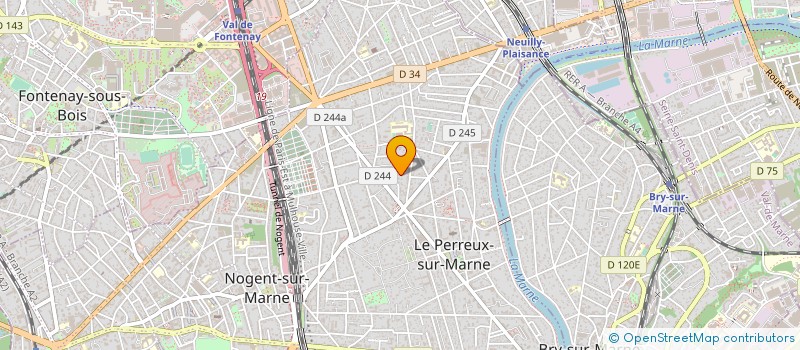 localisation de l'entreprise MADAME ANNIEF FOUET à LE PERREUX-SUR-MARNE