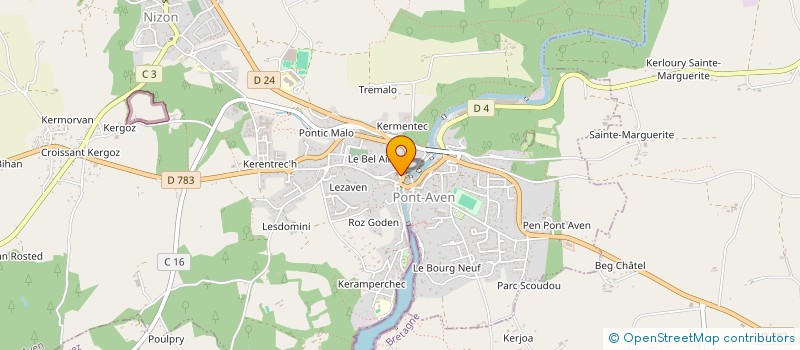 localisation de l'entreprise MADAME ANNIG HERLEDAN  PONT-AVEN