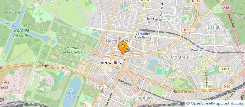 localisation de l'entreprise MADAME ANNIK GRAHAM à VERSAILLES