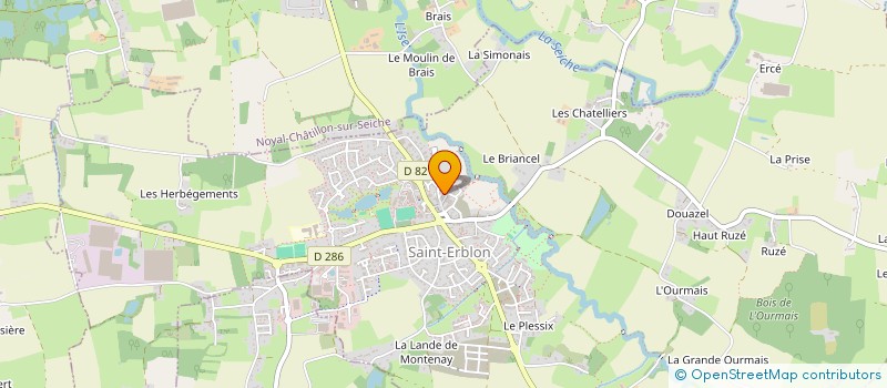 localisation de l'entreprise MADAME ANNISSA MELIANI  SAINT-ERBLON