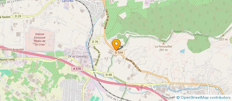 localisation de l'entreprise MADAME ANNONCIADE CANDIDO  LA CRAU