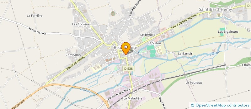 localisation de l'entreprise MADAME ANNOUCHKA DECAILLON  BEAUREPAIRE