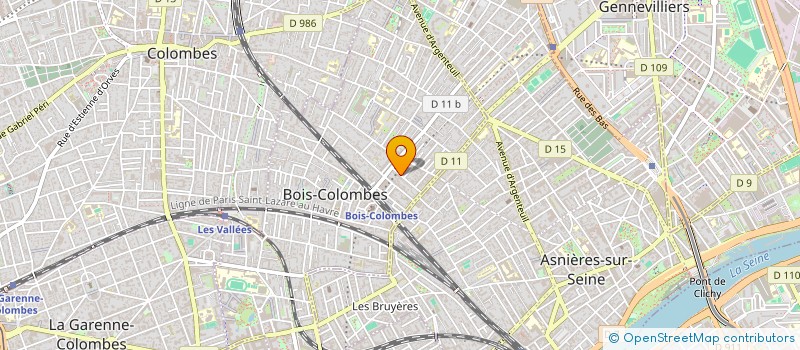 localisation de l'entreprise MADAME ANNRE LE GARREC à BOIS-COLOMBES