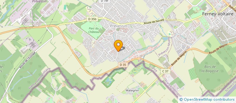 localisation de l'entreprise MADAME ANNUNZIATA MIGLIACCIO  PREVESSIN-MOENS