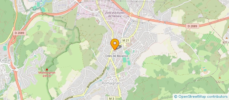 localisation de l'entreprise MADAME ANNY ARNAUD-GELY  ROMAGNAT