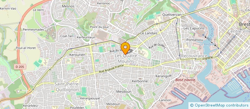 localisation de l'entreprise MADAME ANNY DAUVE à BREST