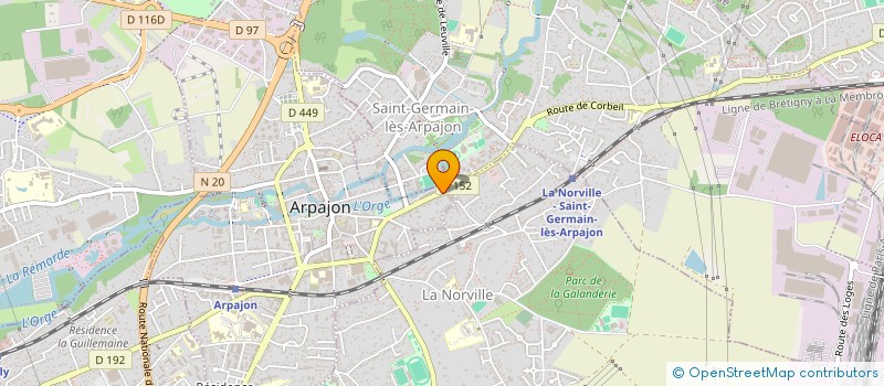 localisation de l'entreprise MADAME ANNY FINET  ARPAJON