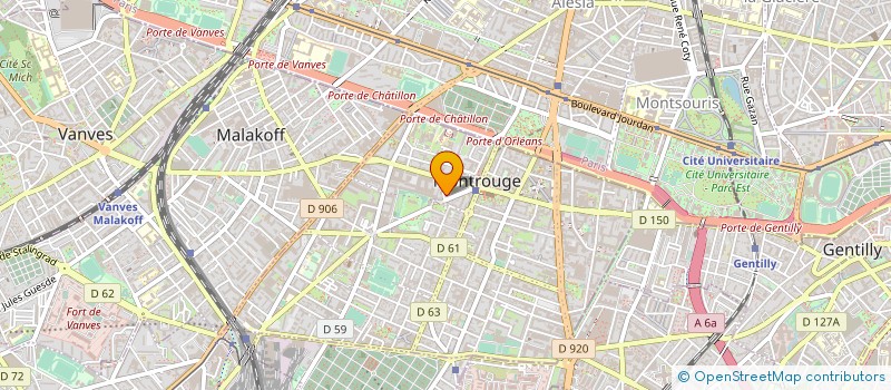 localisation de l'entreprise MADAME ANNY GALLON  MONTROUGE