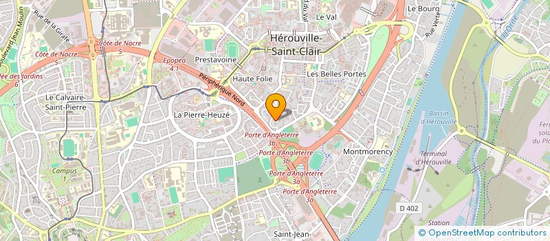 localisation de l'entreprise MADAME ANNY GOUZOU  HEROUVILLE SAINT CLAIR