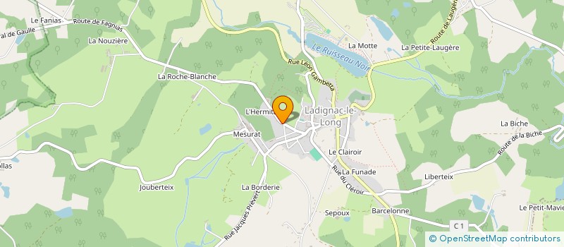 localisation de l'entreprise MADAME ANNY JUMEAUD à ST YRIEIX LA PERCHE