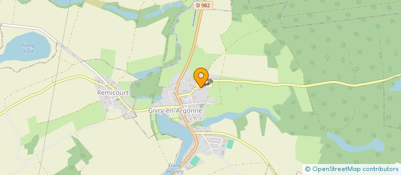 localisation de l'entreprise MADAME ANNY LEFEVRE  GIVRY-EN-ARGONNE