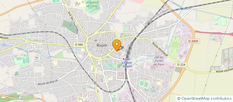 localisation de l'entreprise MADAME ANNY-MARTINE LETHIAIS  RIOM