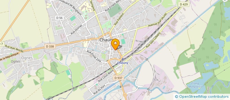 localisation de l'entreprise MADAME ANNY NGOUNOU WANDJI à CHAUNY