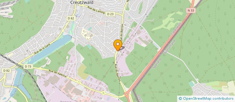 localisation de l'entreprise MADAME ANNY PELLISSIER  CREUTZWALD