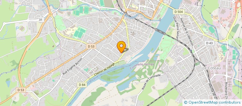 localisation de l'entreprise MADAME ANNY SEGUIN à ROANNE