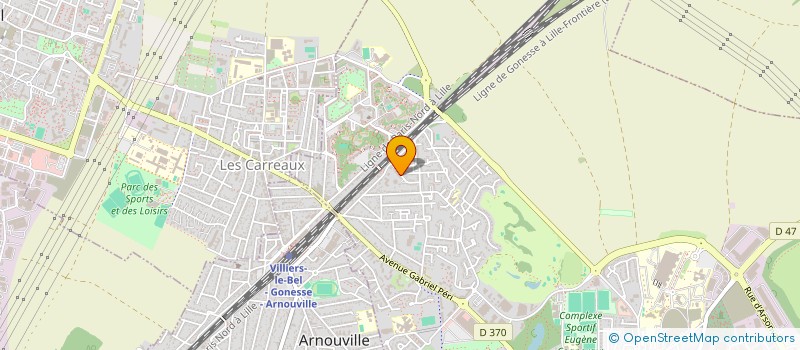 localisation de l'entreprise MADAME ANOJA SRITHARAN  GONESSE