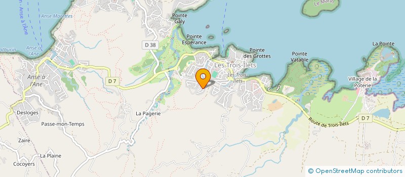 localisation de l'entreprise MADAME ANOLA MONTANVERT à LES TROIS-ILETS
