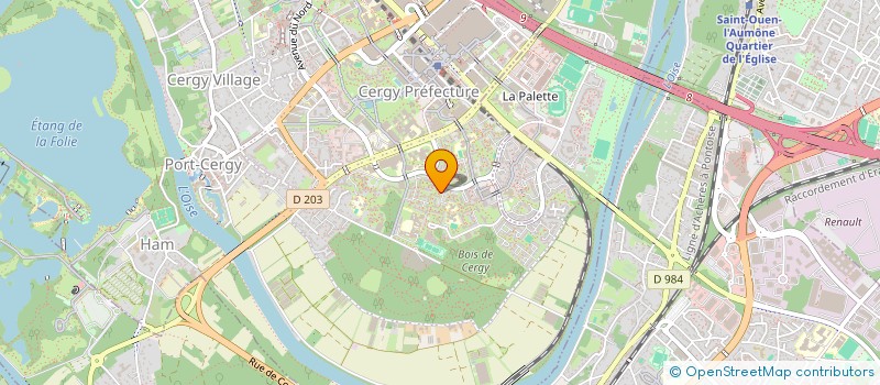 localisation de l'entreprise MADAME ANON YAPI  CERGY