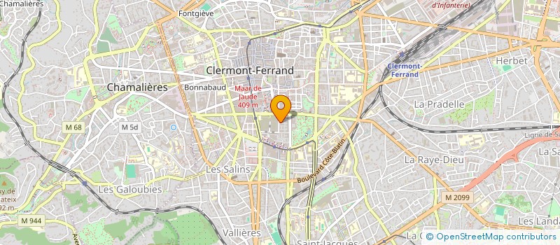 localisation de l'entreprise MADAME ANOUCHKA JECHOUX  CLERMONT-FERRAND