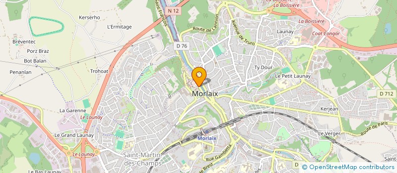 localisation de l'entreprise MADAME ANOUCHKA MERER  MORLAIX