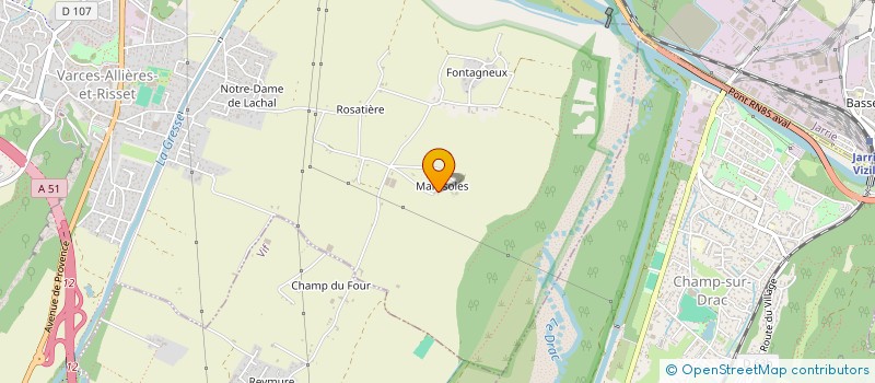 localisation de l'entreprise MADAME ANOUCHKA RAULT  VARCES-ALLIERES-ET-RISSET