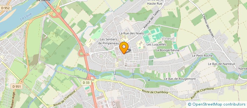 localisation de l'entreprise MADAME ANOUCK BESNARD  VINEUIL