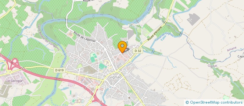 localisation de l'entreprise MADAME ANOUCK CLEYET   MAREL  GIGNAC