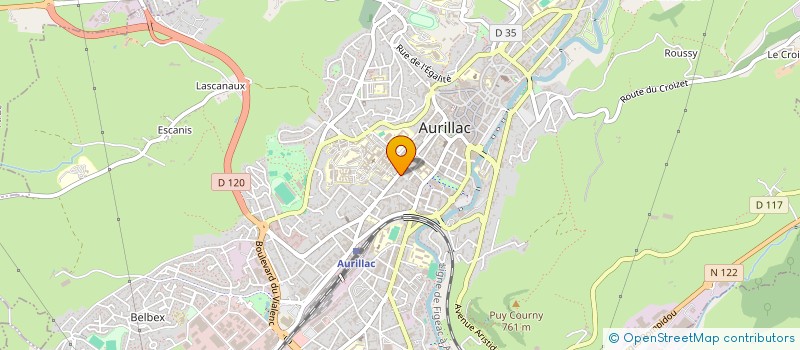 localisation de l'entreprise MADAME ANOUCK FRAYSSE à AURILLAC