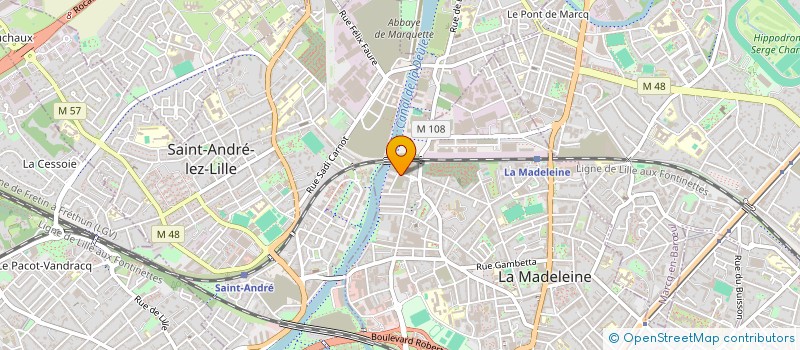 localisation de l'entreprise MADAME ANOUCK JANSSENS à LA MADELEINE