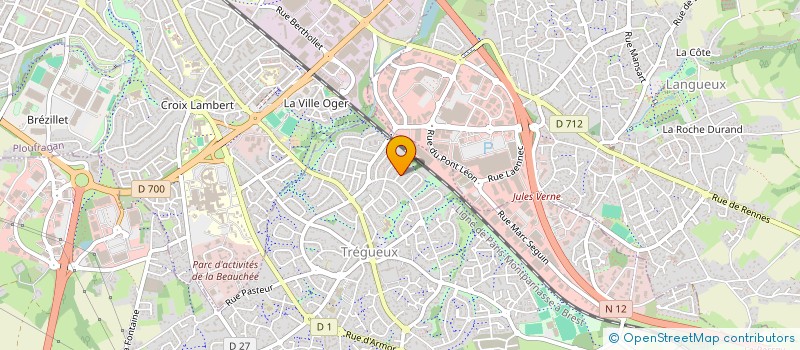 localisation de l'entreprise MADAME ANOUCK VARLET  TREGUEUX