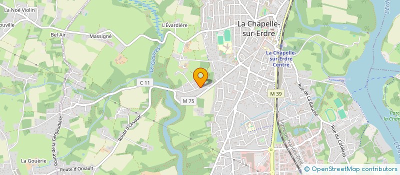 localisation de l'entreprise MADAME ANOUK MACQUET  LA CHAPELLE-SUR-ERDRE