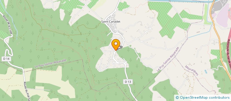 localisation de l'entreprise MADAME ANOUK MONTEIL  LE PUY-SAINTE-REPARADE