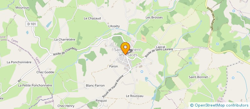 localisation de l'entreprise MADAME ANOUK SIMONARD  SAINT-CLEMENT-LES-PLACES