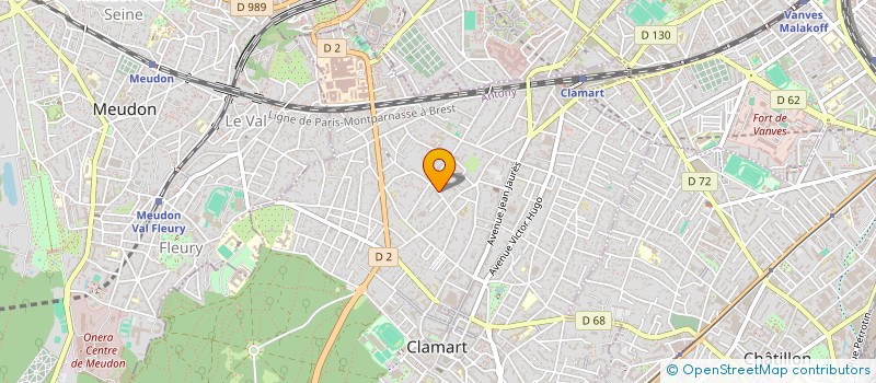 localisation de l'entreprise MADAME ANOUK TOUTAIN à CLAMART