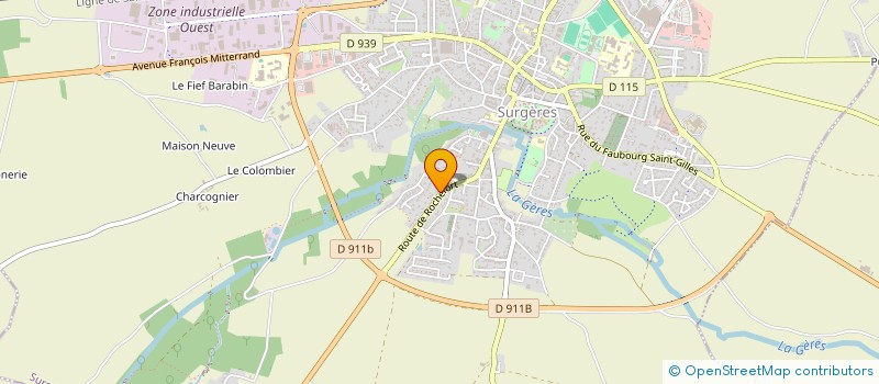 localisation de l'entreprise MADAME ANOUK VAN TONGEL  SURGERES