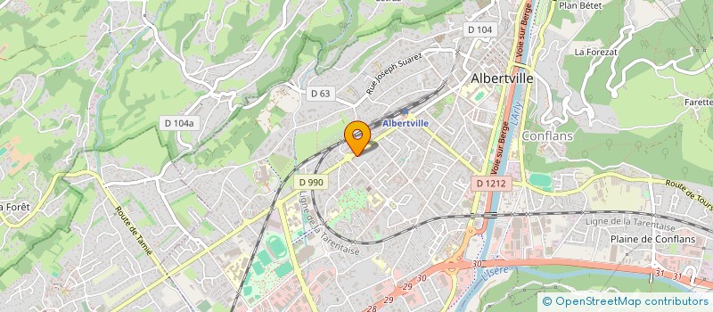 localisation de l'entreprise MADAME ANOUK VAZQUEZ-FERNANDEZ  ALBERTVILLE