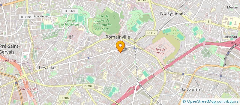 localisation de l'entreprise MADAME ANOUSHA MOHTASHAMI à ROMAINVILLE