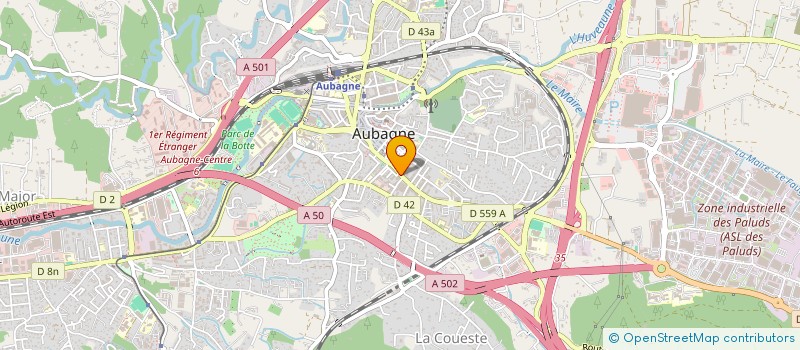 localisation de l'entreprise MADAME ANOUSKA HOLARD  AUBAGNE