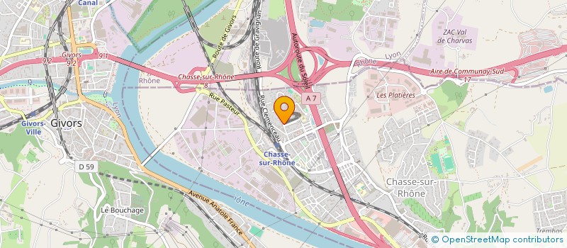 localisation de l'entreprise MADAME ANSEN PAMDIR  CHASSE-SUR-RHONE