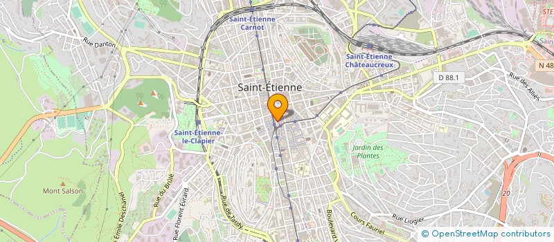 localisation de l'entreprise MADAME ANT CUIRIE GOUTHON  SAINT-ETIENNE