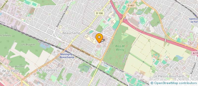 localisation de l'entreprise MADAME ANTA BA  TAVERNY