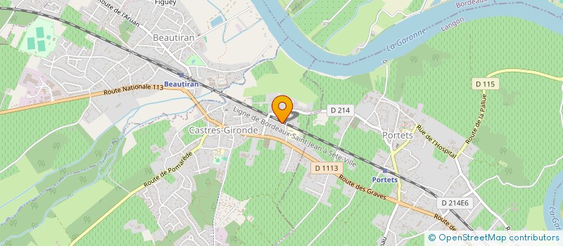 localisation de l'entreprise MADAME ANTHEA BERNARD  CASTRES-GIRONDE