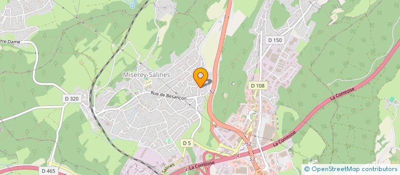 localisation de l'entreprise MADAME ANTHEA CHEZY  MISEREY-SALINES