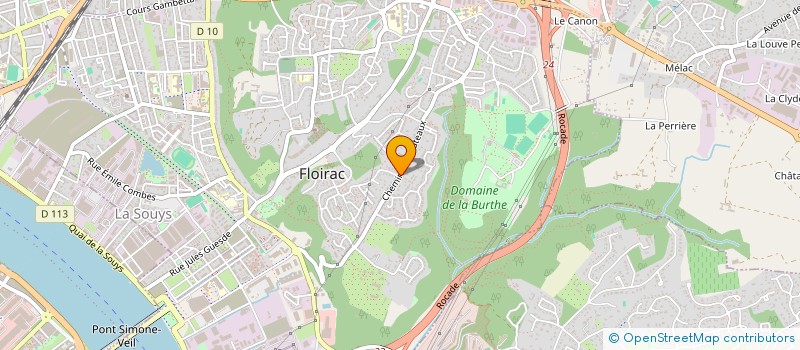 localisation de l'entreprise MADAME ANTHEA DA SILVA MAIA à FLOIRAC