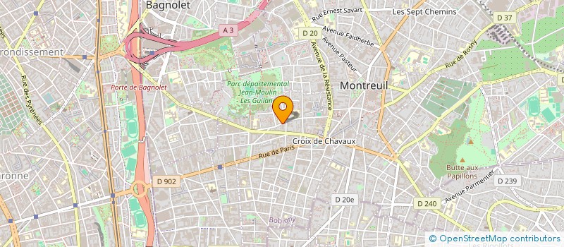 localisation de l'entreprise MADAME ANTHEA FERREIRA à MONTREUIL