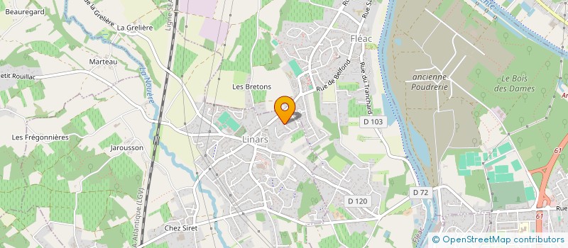 localisation de l'entreprise MADAME ANTHEA MILLON-DEVIGNE à LINARS