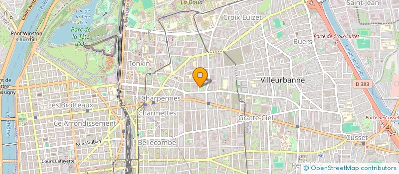 localisation de l'entreprise MADAME ANTHEA PRAT  VILLEURBANNE